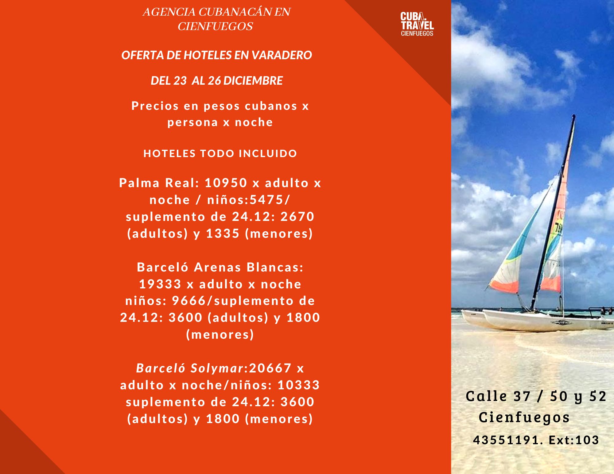 Excursión a Varadero desde Cienfuegos. Diciembre 2025